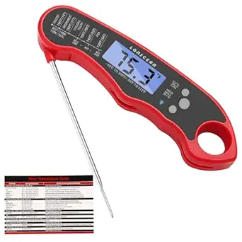 Lonicera Meat Thermometer Digital for Cooking Food. Waterproof & Instant Read for Kitchen Baking,...