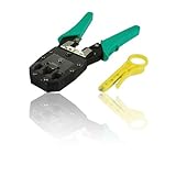 RJ45 RJ11 Crimpzange &, Quetschperle, 8P8C 6P6C 4P4C &Stecker, inkl. Anlegewerkzeug
