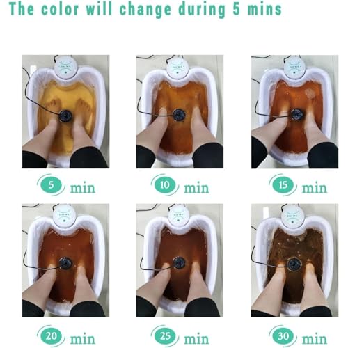 Ionic Foot Spa at Home Detox and Cleanse, 2.0 Ion Leg Spa, Ionic Detox Foot Bath Machine with Professional Tub Basin, Body Calf Relaxed and Relieved (with Basin) - 4