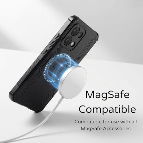 Image of ShieldTech Back Cover Case for Oppo F31 5G | 360 Protection Mobile Phone Case Mag-Safe | Camera Protection | Oppo F31 5+g Back Cover | Oppo F 31 5G - Black TPU+PC