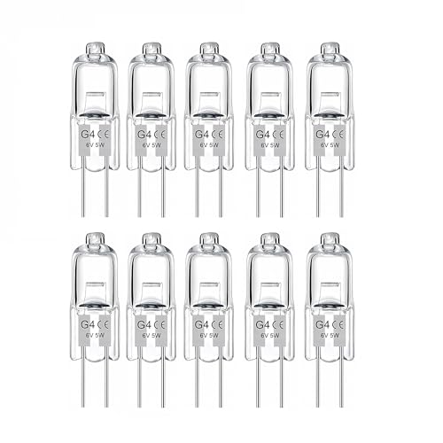 QIROGKC G4 Halogen Bulb for Car Interior Reading Light Rv Lighting and Low Voltage Cabinet Light 5w-30w 6v-24v Instant Brightness Warm White(15W 10pcs/24V)