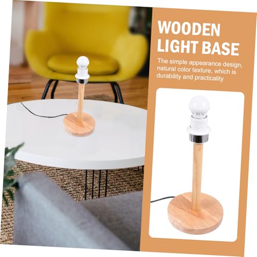 Base de lampe de bureau bois stable Cabilock pour eviter la chute de lampe de table