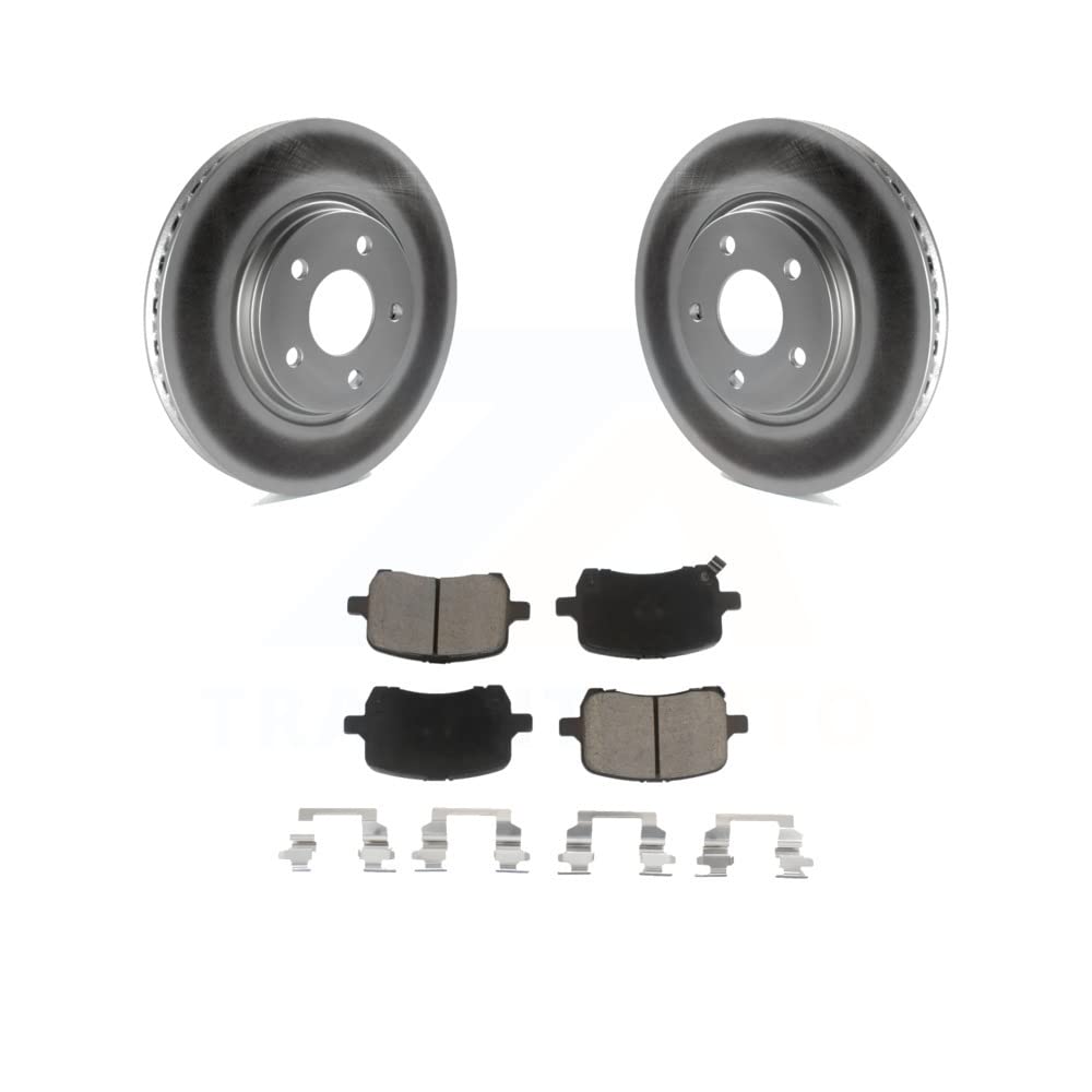 Front Coated Disc Brake Rotors And Ceramic Pads Kit For Chevrolet Cobalt Malibu Saturn Ion HHR Pontiac G6 Pursuit KGC-100188