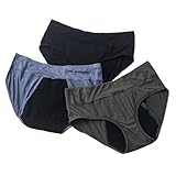 JPSSJGYH 3-Pack Women's High-Waist Seamless Briefs, Leak-Proof & Tummy Control Cotton Underwear for Everyday Comfort ﻿ (3pcs,Small)