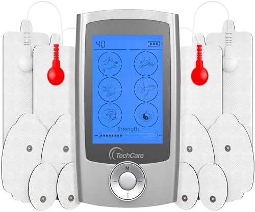 Tens Unit Muscle Stimulator 24 Modes EMS Pulse Massager Machine Device Neck Back Leg Shoulder Pain Relief with Lower Back Massager Belt