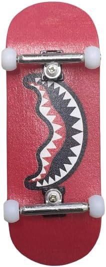 LEEFAI Diapasón profesional completo de 1.339 in x 3.780 in, madera de arce, 5 capas, cubierta de impresión UV con camiones profesionales y ruedas