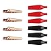 DROK Jumper Wires with Alligator Clips Electrical - 6pcs 45mm Large Pure Copper 19.6 inches/50cm Test Leads with Alligator Clips for Multimeter Electrical Testing