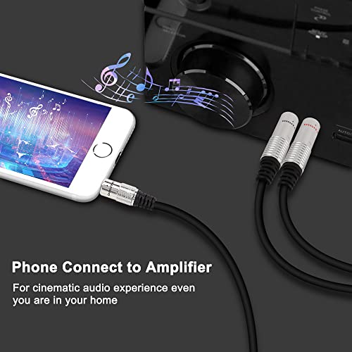 XMSJSIY 3.5mm to Dual 6.35mm Y Splitter Cable - Image 3