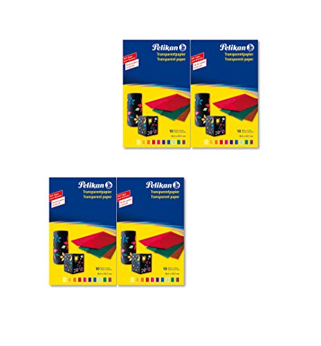 Pelikan Transparentpapier 10 Blatt Farbig Sortiert