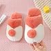 Perferct Chaussons Chauffants,Pantoufles en Coton pour Enfants, Sac De Dessin Animé Mignon avec Chaud Plus Velours éTanche AntidéRapant des Pantoufles D'IntéRieur-UE 32/33 (190mm / 7,48")_x