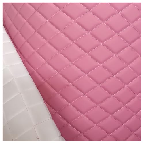 Tissu similicuir rose 1.6x2m pour tapisserie et couture