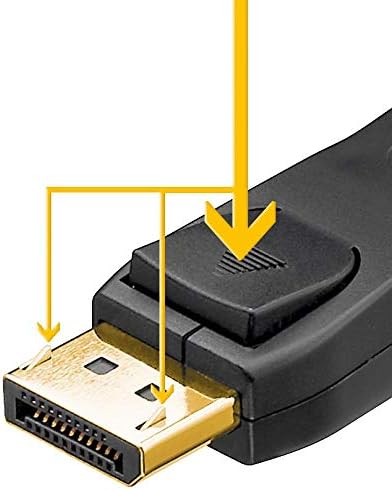 Goobay 49958 DisplayPort Connector Cable 1.2 4K Gold Plated DisplayPort Male to DisplayPort Male for Video/Audio Signals 1 Meter - Image 3