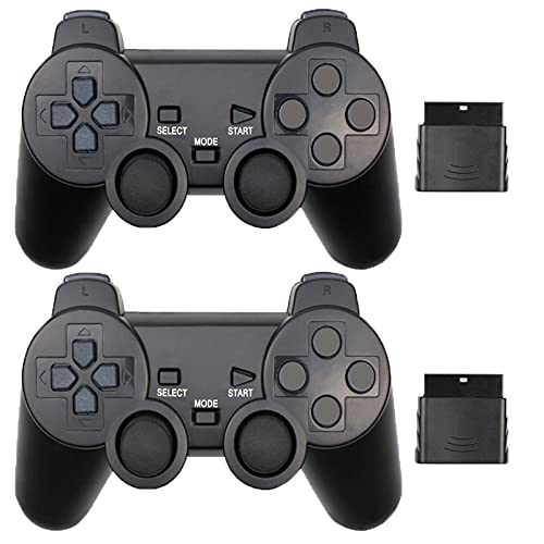 JINHOABF Wireless Controller for PS2,Built-in Dual...