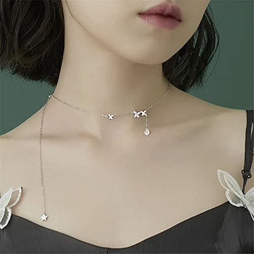 Collier papillon doux style micro-ensemble idéal au bureau