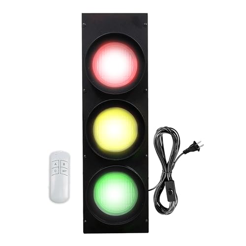 Signaworks Decorative LED Traffic Light Wall Mount Lamp with Switch