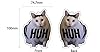 Funny Cat Meme Car Air Freshener | Huh Meme Joke Gift | Secret Santa Stocking Filler #1