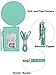 Beurlike Leather 2-Sided ID Badge Holder Wallet with 1 ID Window, 3 Card Slots with Cover, 1 Side Zipper Coin Pocket, 1 piece 18.1