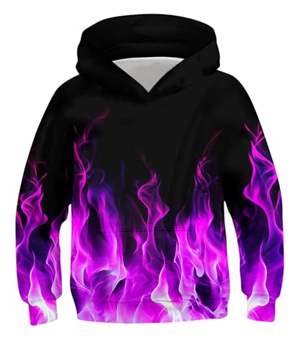 Image of TUONROAD Boys Hoodies 3D Graphic Sweatshirt Lightweight Pullover 6-16T cool