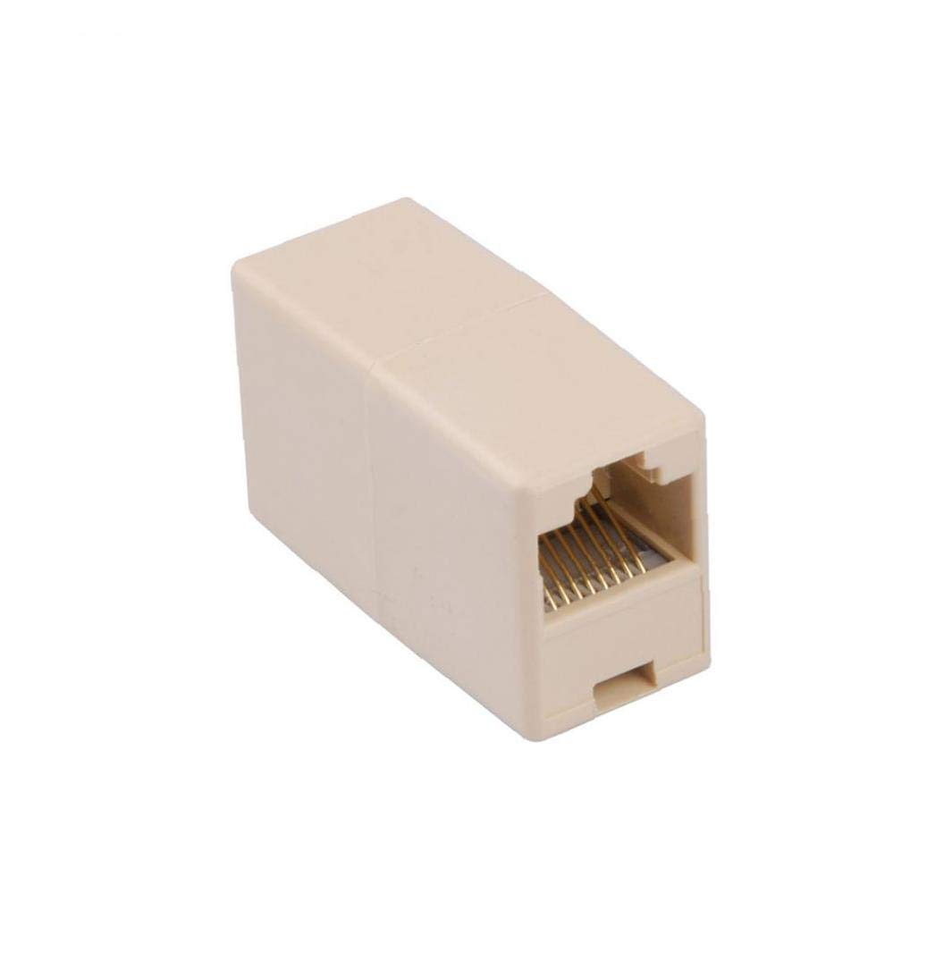 RJ45 Coupler Plug Network LAN Cable Extender Connector Adapter Straight Head Cable Joiner Socket Straight Modular Inline Connectorfor Convenience