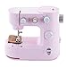 Produktbild SABUIDDS Nähmaschine Rosa für Anfänger und Kinder, mit Hand- und Fußpedal, 5 Nähprogramme für Häusern, Fabriken oder Geschäften