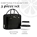 Fit & Fresh Lunch Bag For Women, Insulated Womens Lunch Bag For Work, Leakproof & Stain-Resistant Large Lunch Box For Women With Containers, Zipper Closure Bloomington Bag, Black