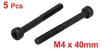 Amazon | uxcell 六角穴付きボルト 半ネジ 六角穴付ボルト M4 x