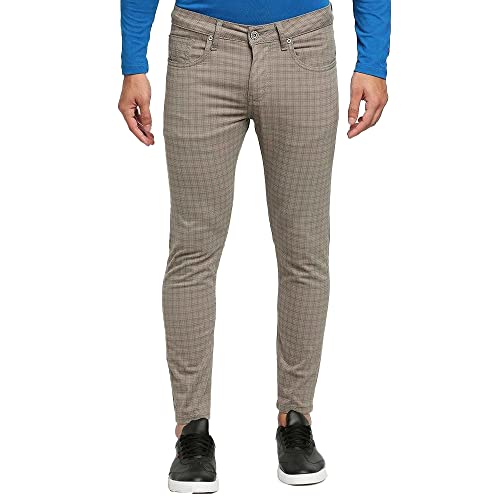 Image of Being Human Solid Cotton Skinny Fit Mens Trousers