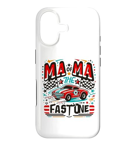 Mama Mom Of The Fast One Birthday 1st���[�X�J�[�t�@�~���[ �X�}�z�P�[�X iPhone 17 �p