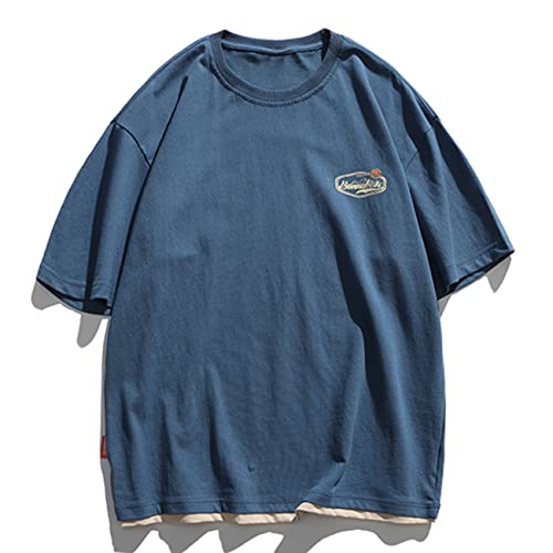 Aelfric Eden Mens Oversized T Shirts Graphic Tees Print Crew Neck Cotton Tops Streetwear Casual Shirt2