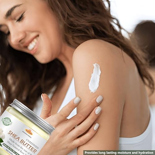 Image of Khadi Herbal 100% Pure Shea Butter 100g - Natural Skin Moisturizer & Hair Nourisher - Deep Hydration, Softening & Repair - Chemical-Free, Vegan, and Organic Skin & Hair Care