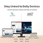 BenQ GW2490 24" Computer Monitor 100Hz FHD 1920x1080p IPS Eye-Care Tech VESA Mount Thin Bezel Low Blue Light Adaptive Brightness Wall Mount Built-in Speakers DisplayPort HDMI Port2 - Image 3