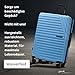 Cocoono Hartschalenkoffer XL Groß - 100L Volumen - 158cm Gurtmaß - 8 Rollen 360° drehbar - Leichter Koffer mit TSA Schloss & Teleskopgestänge - Reisekoffer mit Rollen, Trolley (blau, XL)