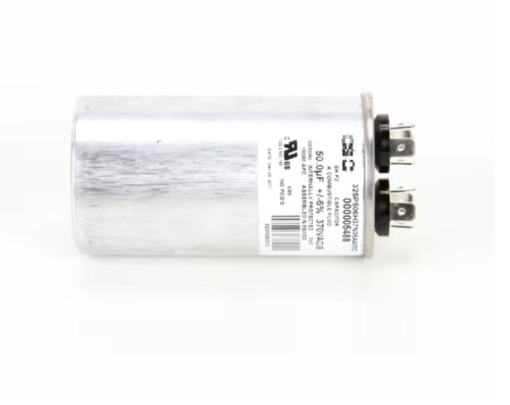 Manitowoc Ice 325P506H37N36A4XMC Run Capacitor, 50MFD, 370VAC, 50/60Hz