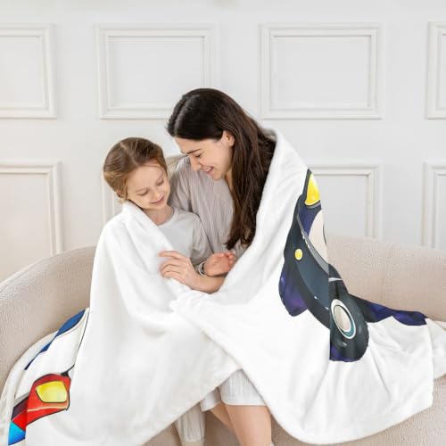 Image of Feelyou Boys Car Blanket Kids Cartoon Police Car Throw Blanket Super Soft Children Toddler Fleece Sherpa for Couch Bed Sofa Boy Cute Vehicle Plush Fuzzy BlanketBaby 30''x40''