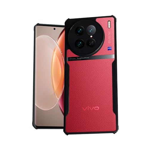 Image of AIBEX Crystal Clear Back Cover Case for Vivo X90 Pro 5G | 360 Degree Protection | Shock Proof Design | Transparent Back Cover Case (PC & TPU, Black Bumper)