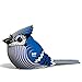 Eugy Blue Jay 3D Puzzle, 26 Piece Eco-Friendly Educational Toy Puzzles for Boys, Girls & Kids Ages 6+