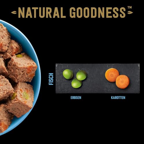 Cesar Natural Goodness Premium Bio Hunde Nassfutter in der Schale Terrine mit Fisch 16x100g