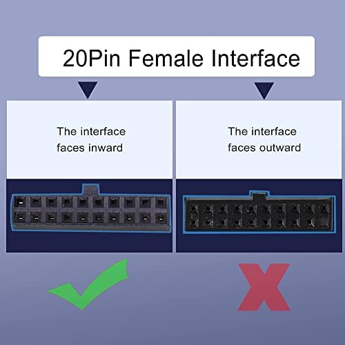 GINTOOYUN USB 3.0 Header Extension Cable,USB 3.0 19/20 Pin Male to Female Internal Extension Adapter(5.9 inch)