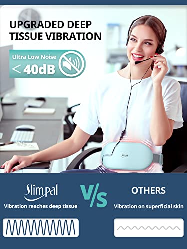 Image of Slimpal Heating Pad for Period Cramps, Plus-Sized Portable Electric Heating Pad, Menstrual Cordless Heat Belt Back, Belly, Waist Pain Relief, Christmas Stocking Gift for Her Girl Women, Light Blue
