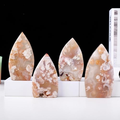 Cherry Agate Crystal flamme sculptée idée cadeau bien-être unique