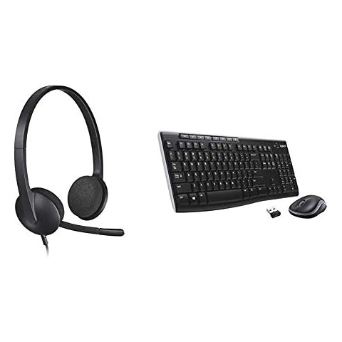 Logitech H340 USB Headset and MK270 Combo Cover