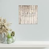 I Will Walk Wooden Birthday Sign Large Farmhouse Signs for Kitchen Signs Made to Order Near Me Grateful Thankful Blessed Wood Sign No Fading Fashion Sports for Father's Day 6x6inch