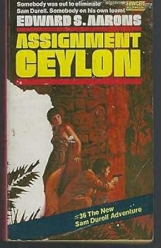 Hardcover Assignment Ceylon by Edward Aarons Sam Durrell 1973 Vintage Paperback Adventure Book