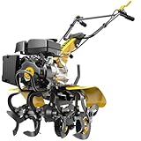 BLUBERY Tiller Cultivator ，Front Tine Tiller 99cc Engine, High Power Tillers,Adjustable Handrail Height, 20" Wide and 11" Deep Cultivator - Garden Soil Prep for Planters and Vegetable Beds and More.