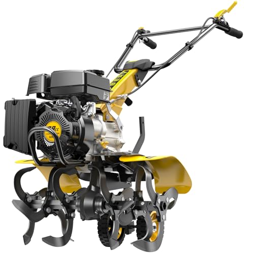 BLUBERY Tiller Cultivator ,Front Tine Tiller 99cc Engine