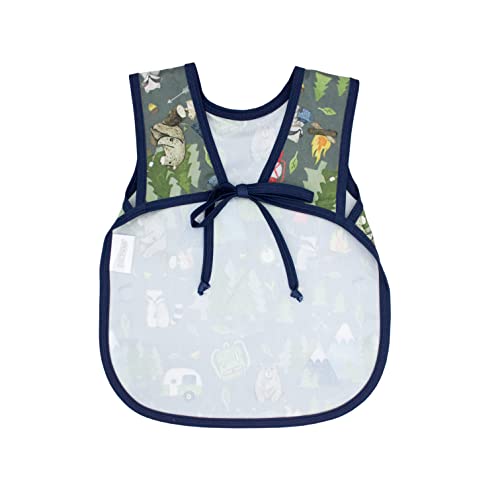BapronBaby Animal Prints Bapron - No Neck Tie Safer Bib - Baby & Toddler - Soft Waterproof - PVC, BPA & Phthalate Free - 6m+3