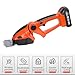 RRXIMHTT Versatile Electric Garden Tool - 2-in-1 Hedge Trimmer and Grass Shears with Rechargeable Batteries, 90-Degree Adjustable Head, and Comfort Grip for All-Day Use Orange