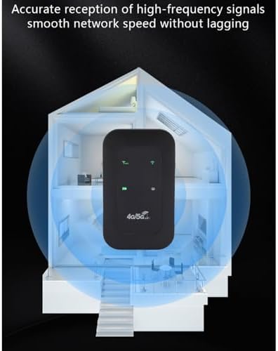 Miniatura 7 de Punto de acceso WiFi portátil 4G, enrutador móvil de alta velocidad de 300 Mbps con ranura para tarjeta SIM y pantalla LED, batería de 10 horas para