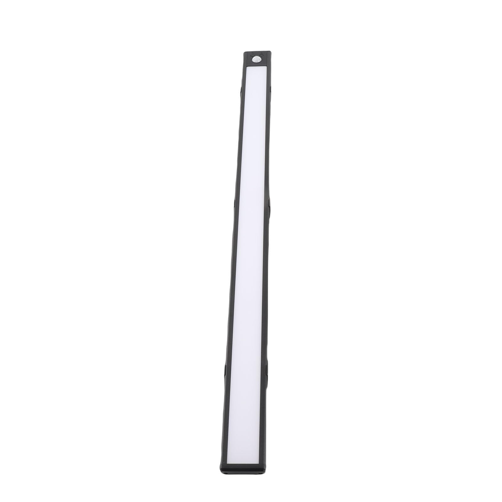 Barra luminosa a LED con sensore di movimento, lampada da armadio ricaricabile ultra sottile per corridoio, nero, 23,6 pollici