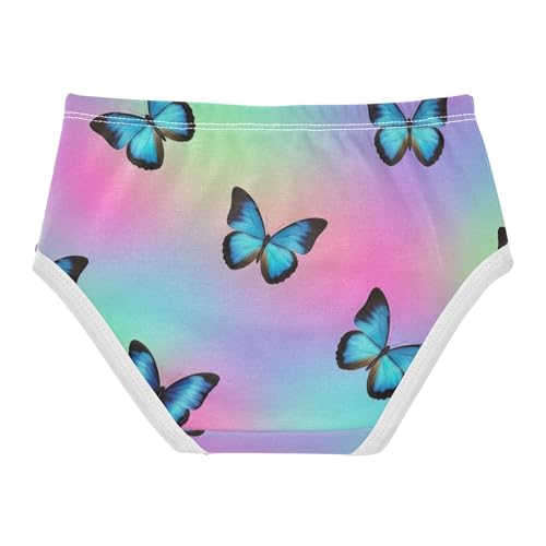 Blue Black Butterflies Rainbow Girls Underwear Toddlers 2t Cotton Girl Panties Cute Aesthetic Briefs Kids Undies2